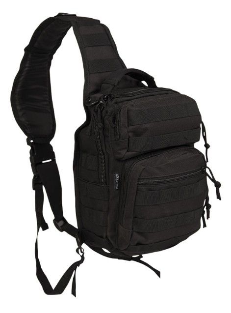 Small Mil-Tec Single Shoulder Backpack, Black