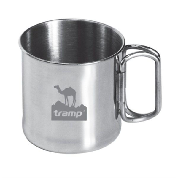 Mug with folding handles (300ml) Tramp, gray